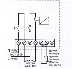 Схема подключения терморегулятора devireg D-530